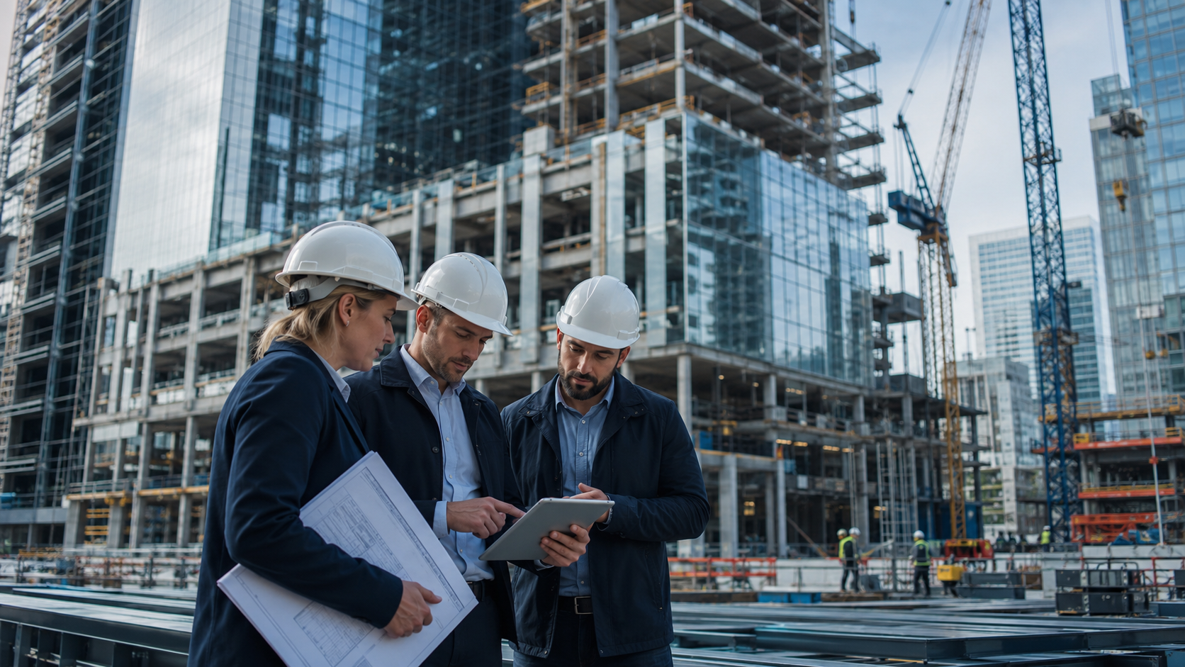 Tender documentation, drawings, and project files prepared for multilingual construction review